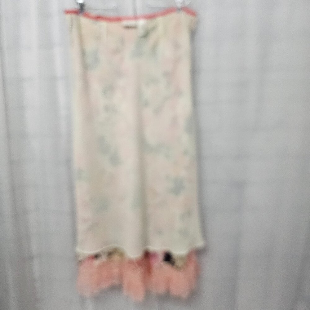 Liz Claiborne Skirt Maxi Floral Bohemian Cottage Fairy Coquette Lace 16 - Picture 7 of 11